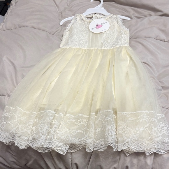 Other - Girls Cream Lace Tulle Easter Dress